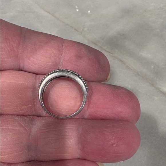 QVC 925 Sterling Silver & GENUINE Sapphire Ring Size 5.75